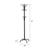 Sleek Black Coat Stand