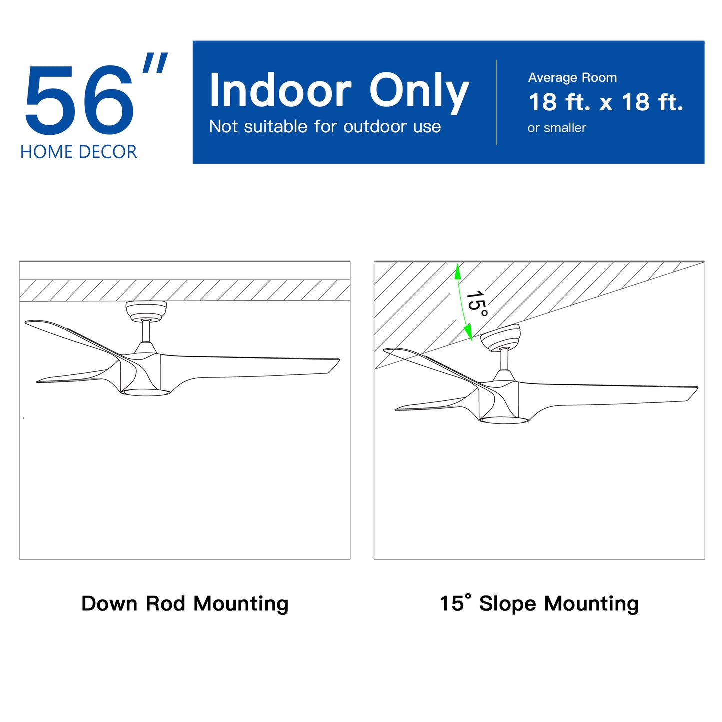 Sleek White LED Ceiling Fan