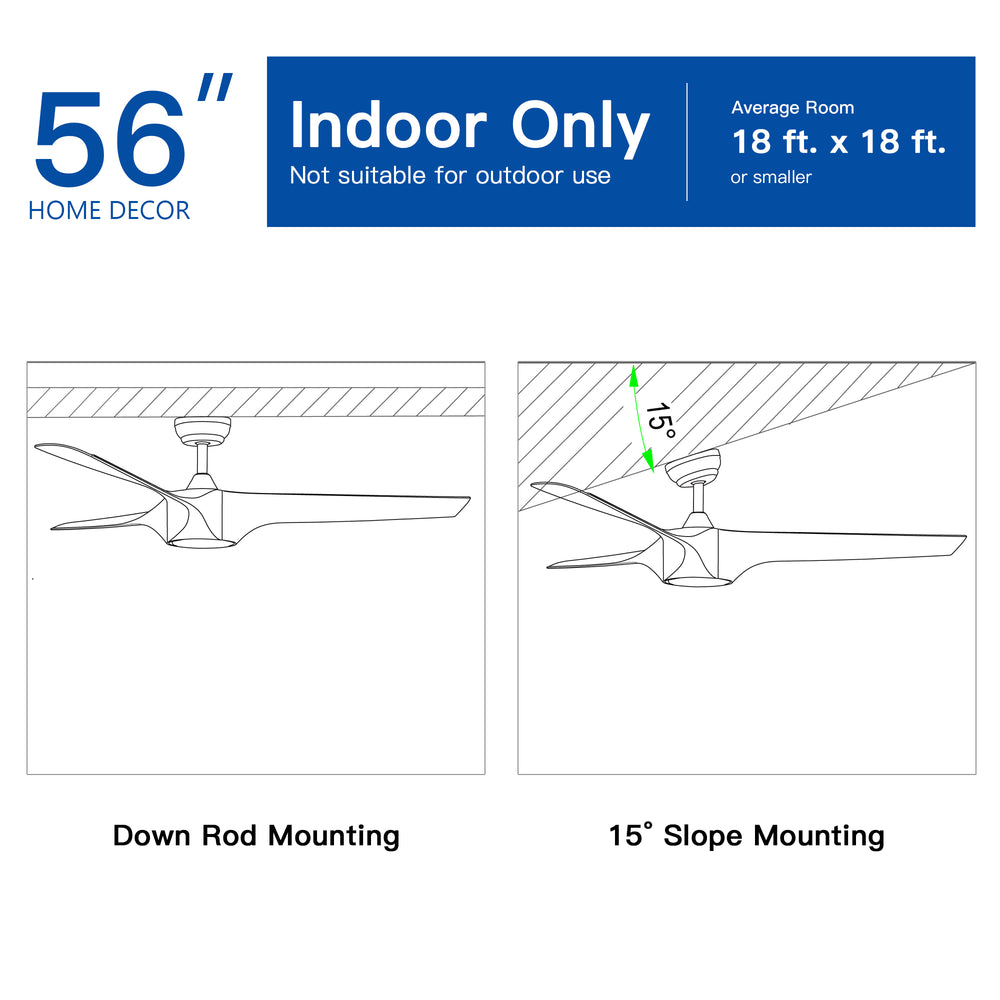 Sleek White LED Ceiling Fan