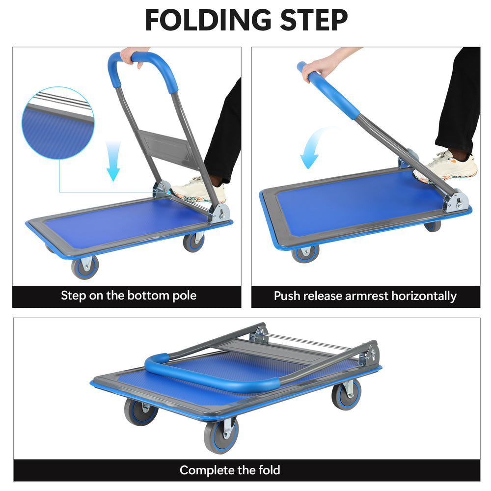 Versatile Foldable Cart - Heavy-Duty Hand Truck for Easy Moving