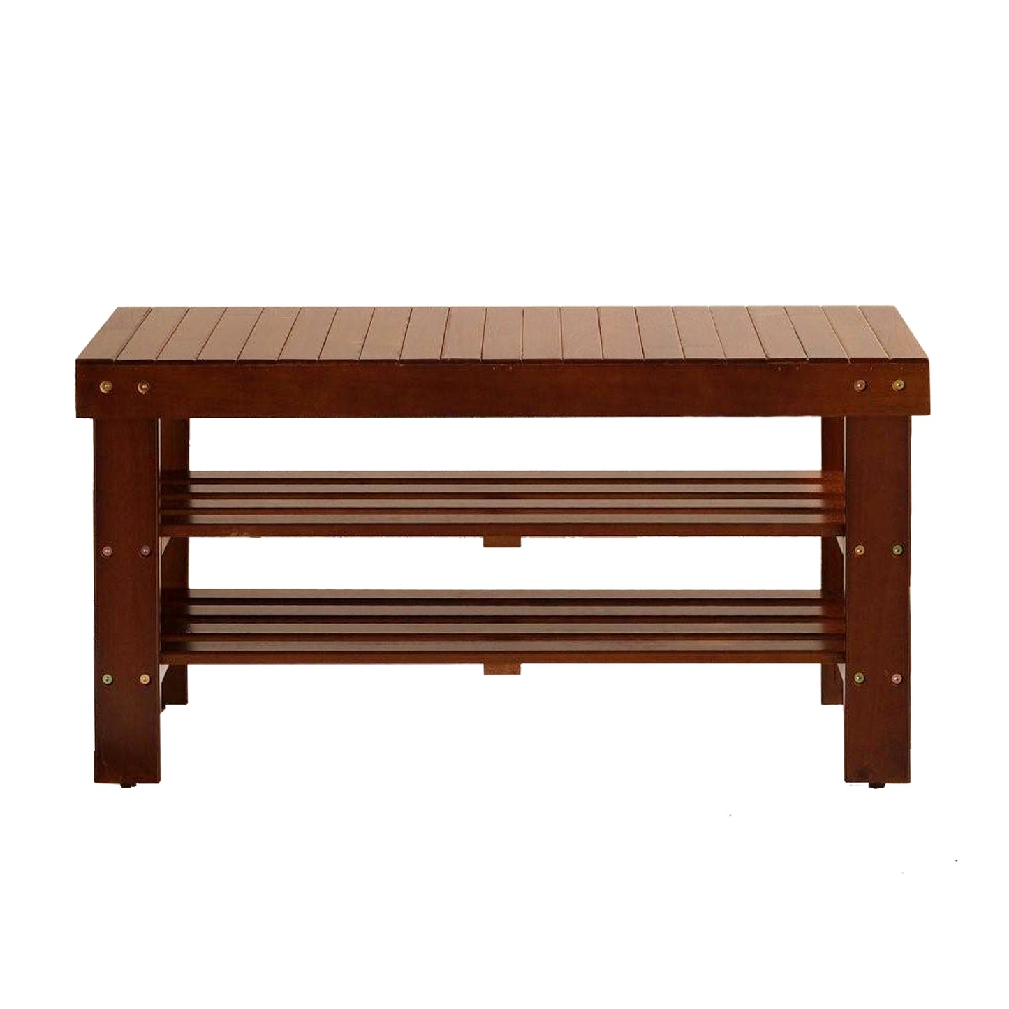 Cherry Wood Shoe Bench