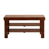 Cherry Wood Shoe Bench