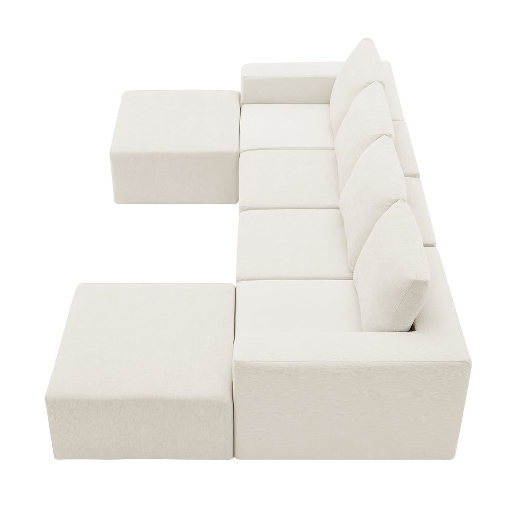 Cozy Luxe U-Shaped Sectional Sofa