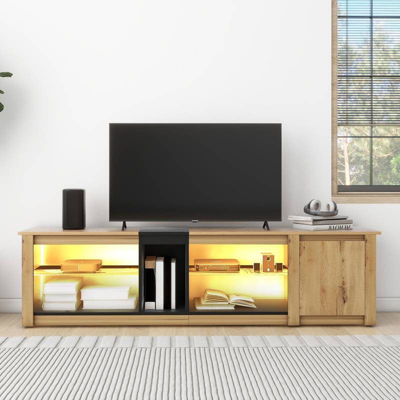 Sleek LED TV Stand & Media Console