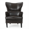 Chic Dark Brown High Back Chair - Luxurious Comfort