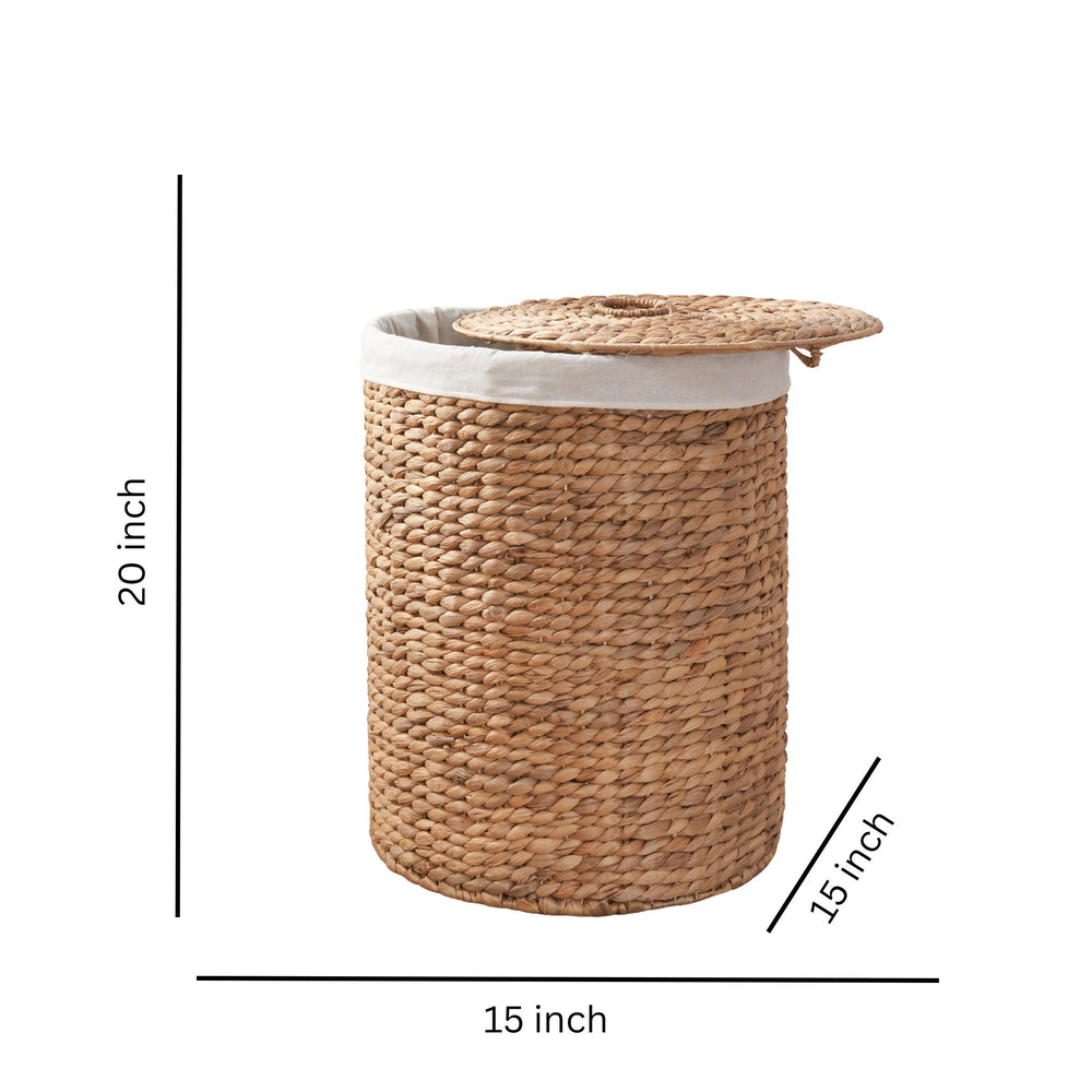 Chic Woven Laundry Basket with Lid