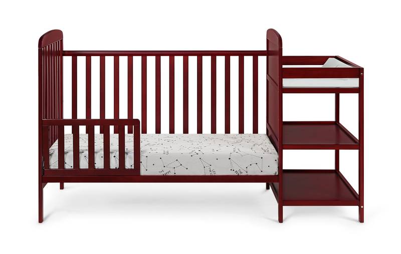 Cherry Bliss Crib and Changer Set