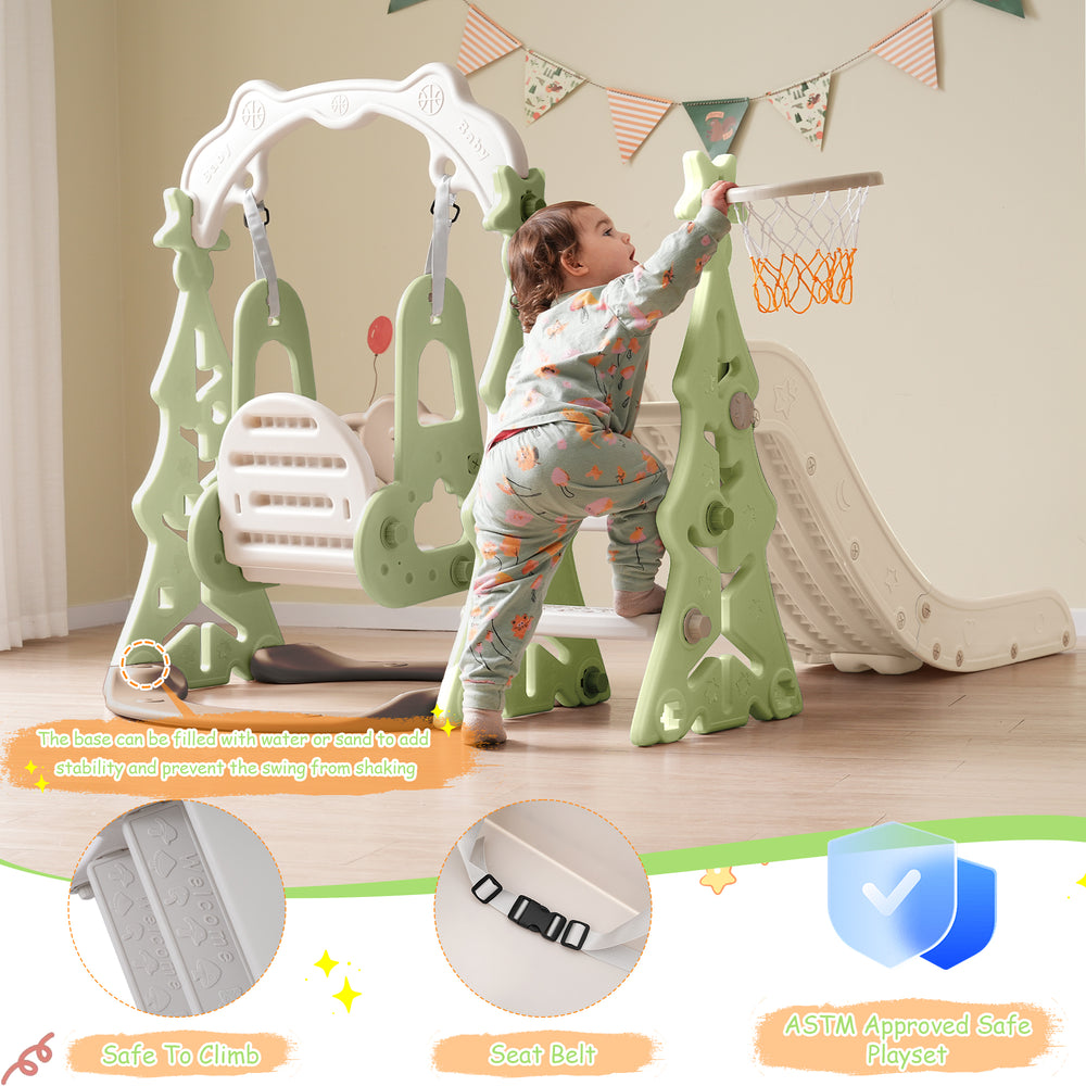 Playful Slide & Swing Adventure Set