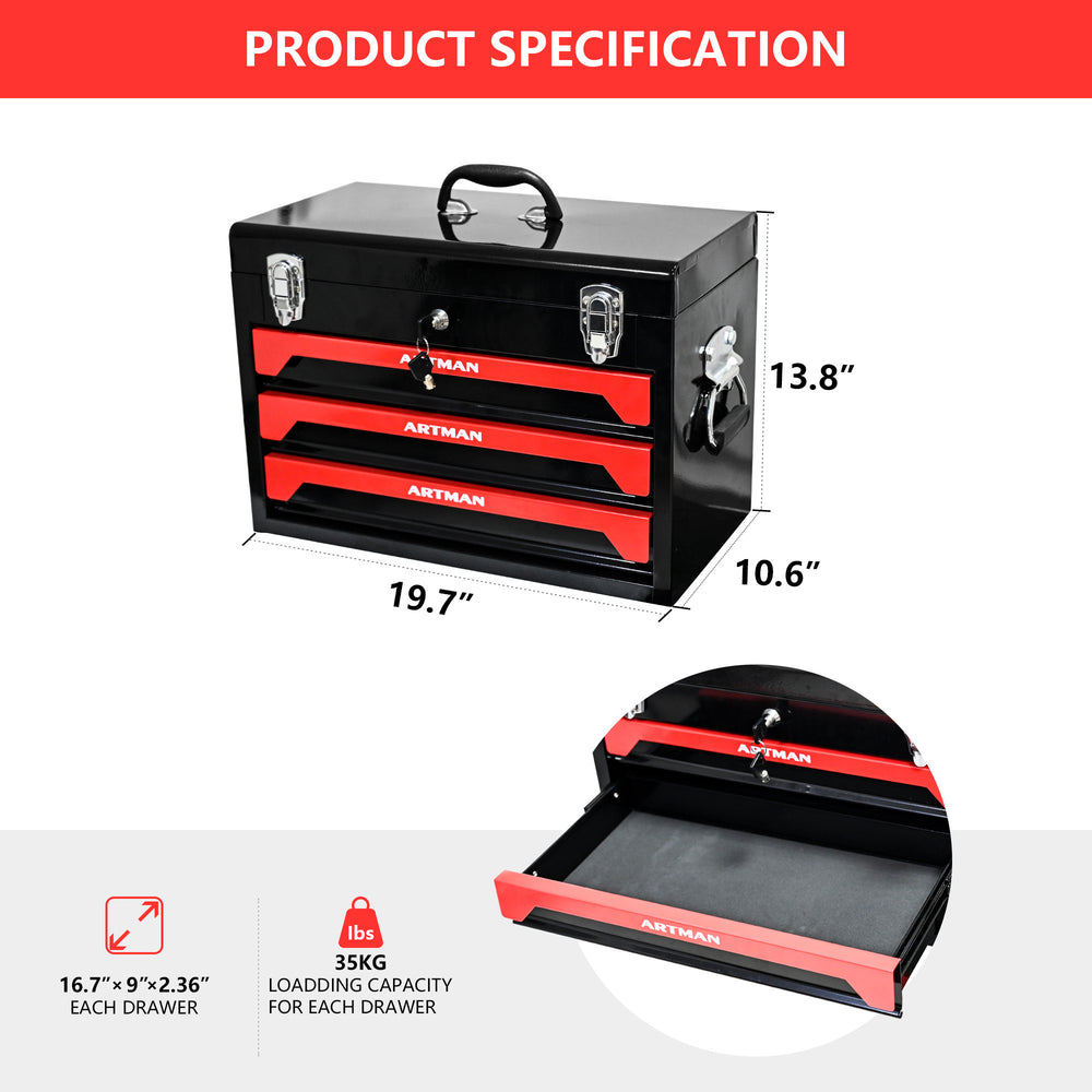 Tri-Drawer Tool Chest