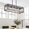 Charming Retro Farmhouse Chandelier in Red