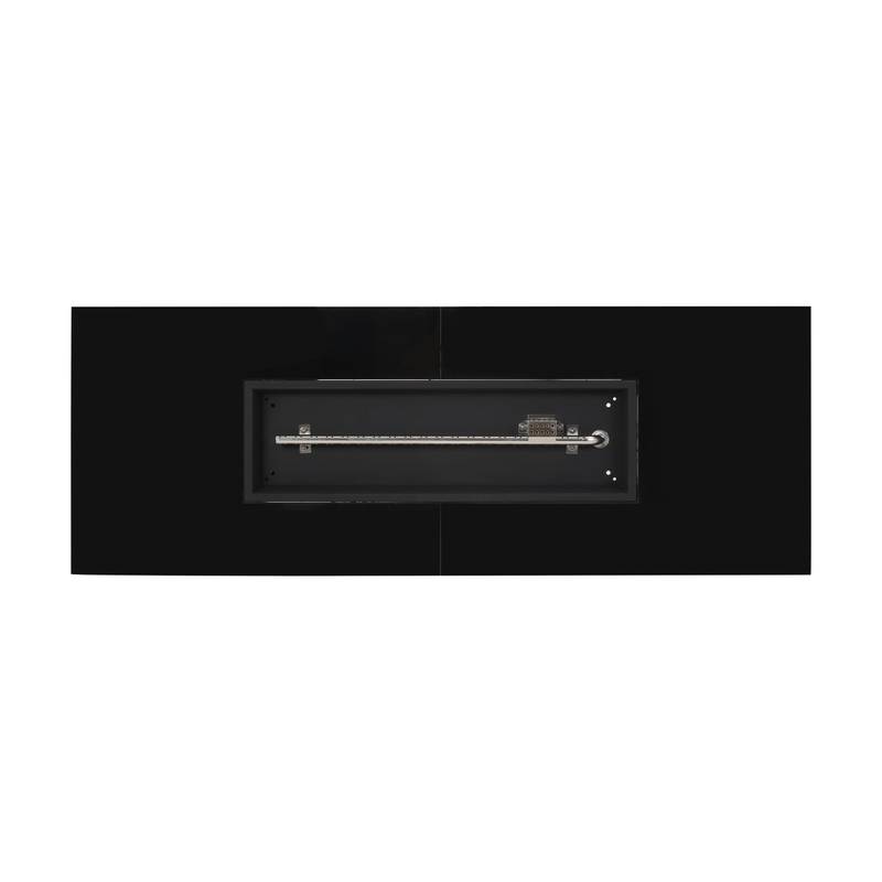 Charming Rectangle Outdoor Fire Table - Light Grey & Black