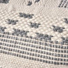 Cozy Ivory Grey Pouf