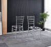 Chic Plastic Dining Chair Set