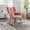 Cozy Pink Tufted Rocker