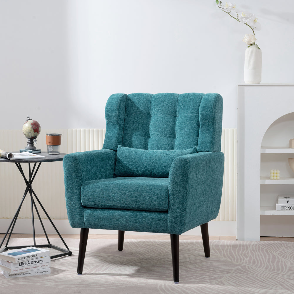 Teal Cozy Accent Chair