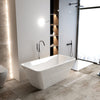 Modern Bliss Freestanding Acrylic Soaking Tub in Glossy White