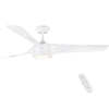 Sleek White LED Ceiling Fan