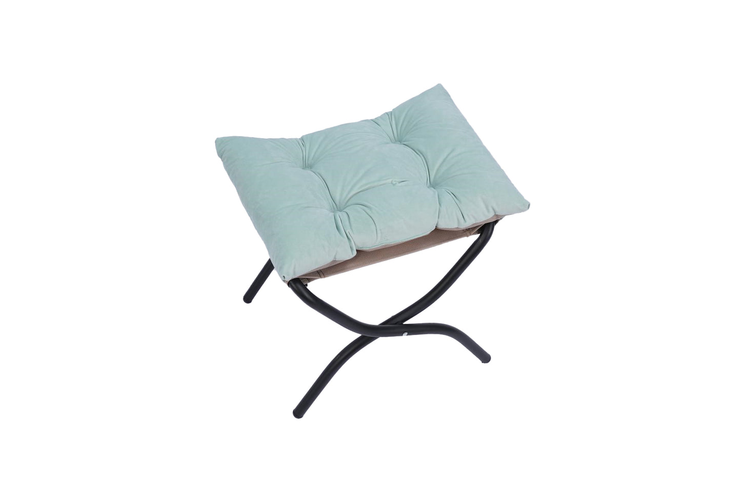 Chic Green Lounge Chair with Ottoman & Side Pocket