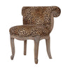 Chic Leopard Studded Chair