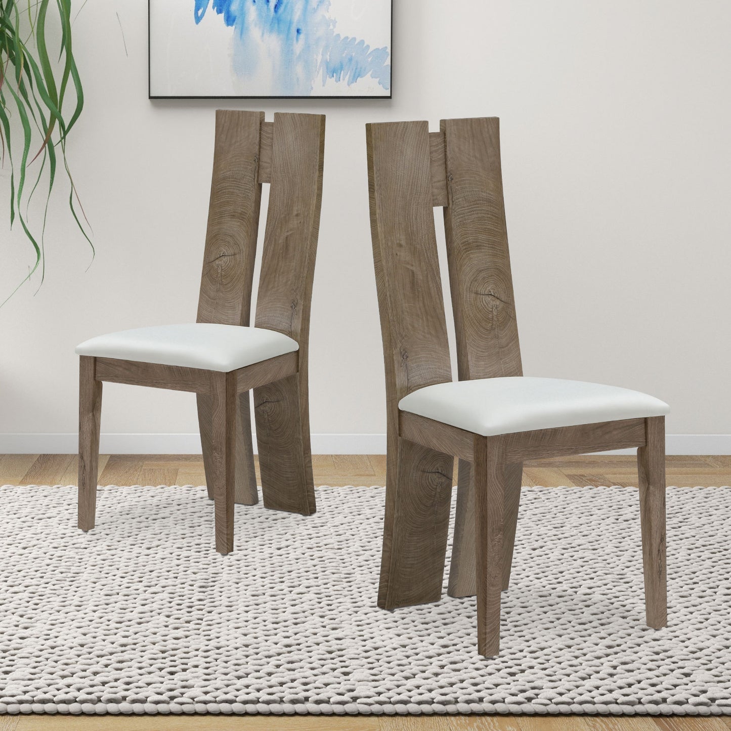 Sleek Comfort Dining Chairs - Set of Two