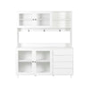 Charming White Kitchen Storage Hutch