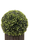 Charming Faux Ball Topiary in Woven Pot