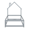 Cozy Grey House Bed for Kids