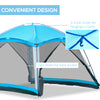 Sky Blue Screen House Tent for Camping and Travel