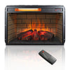 Cozy Infrared Fireplace Insert with Brick Design