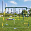 Backyard Metal Swing Set with Safety Belt