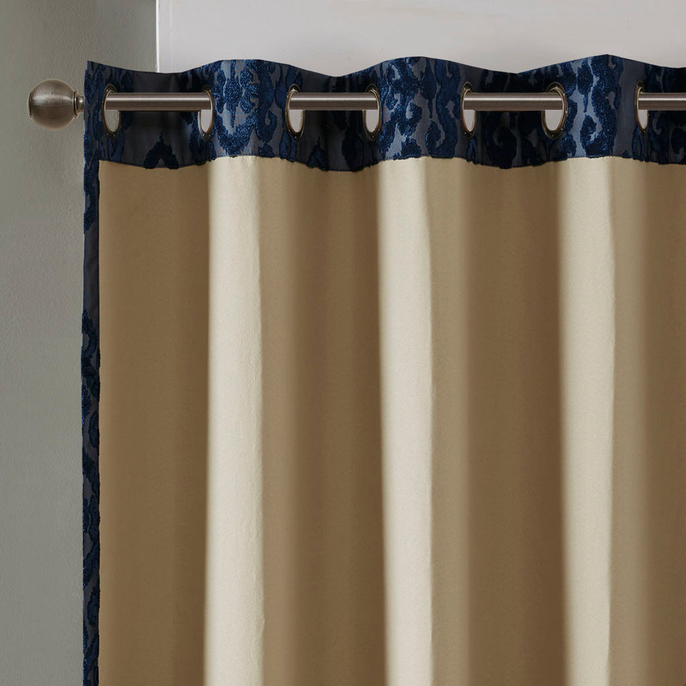 Cozy Blackout Jacquard Curtain Panel