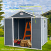 Cozy Grey Outdoor Storage Shed – Perfect for Patio Gear!