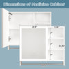 Sleek LED Bathroom Cabinet with Mirror and Towel Rack