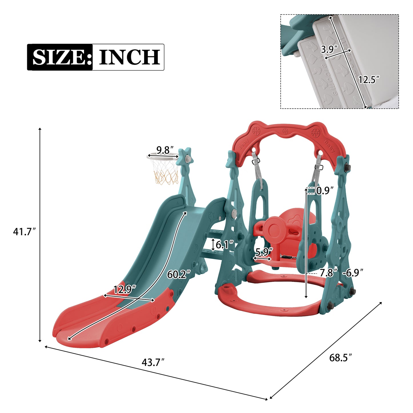 FunTime Slide & Swing Playset