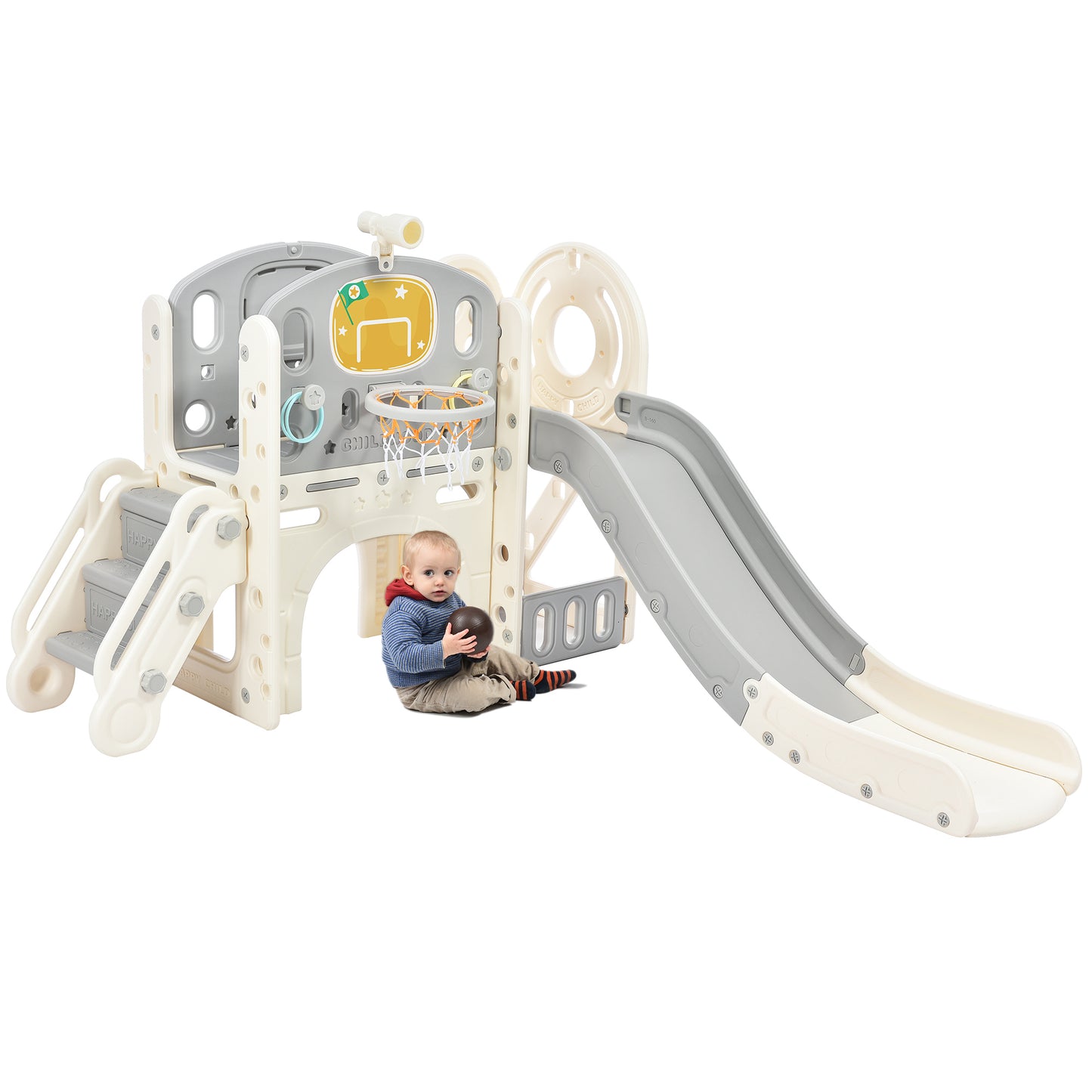 Castle Climber Playset with Slide and Fun Activities