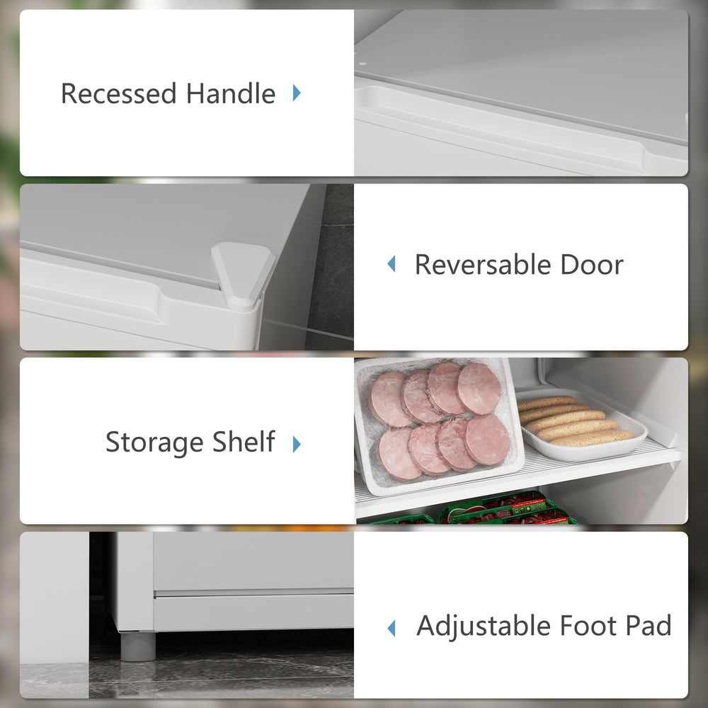 CozyCool Compact Freezer - Reversible Door & Adjustable Thermostat