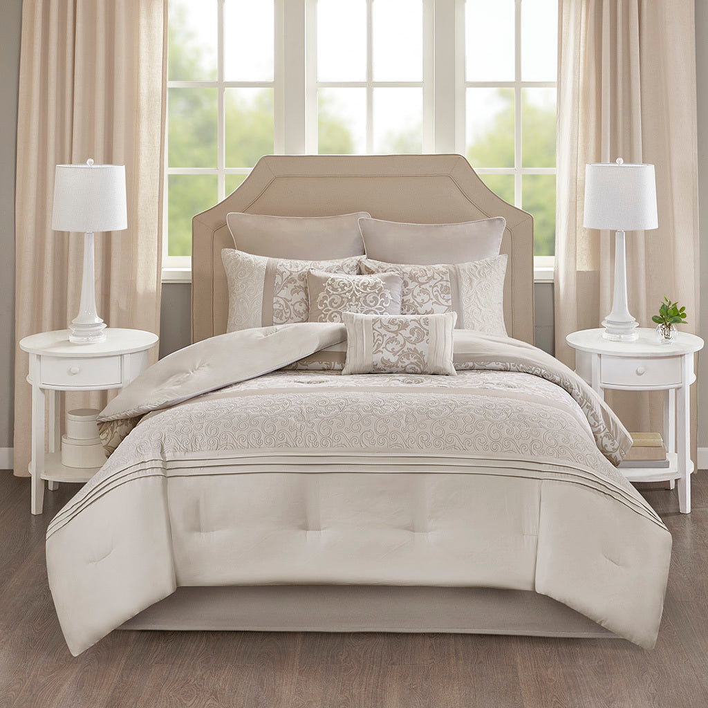 Cozy Elegance Embroidered Bedding Set