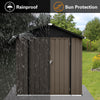 Sleek Brown & Black Apex Storage Shed