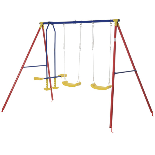 Outsunny Fun Swing Set Adventure