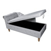Velvet Dream Lounge Chair with Storage & Pillow