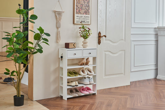 Entryway Shoe Rack with Drawers – Smart Storage Solution