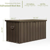 Rainproof Outdoor Storage Chest - Perfect for Cushions, Pillows, and Tools!