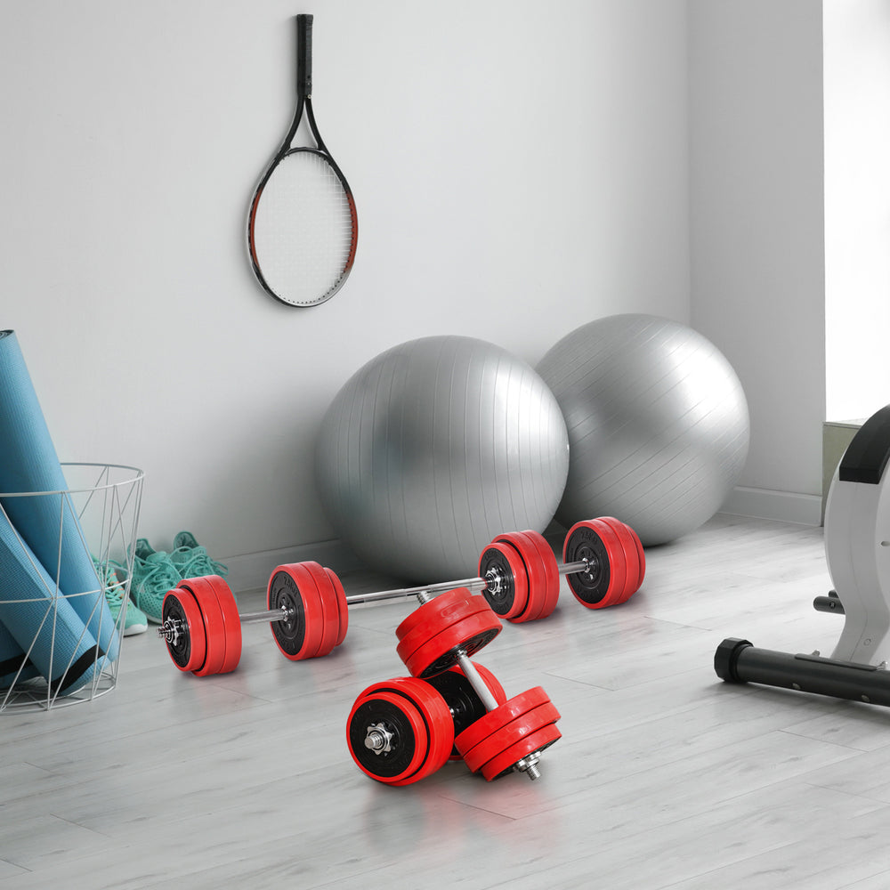 Soozier Versatile Dumbbell and Barbell Set for Home Workouts