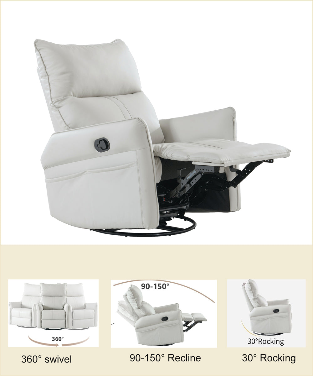 Cozy Swivel Rocker Chair