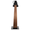 Noah Modern Mid-Century Table Lamp in Walnut & Black