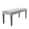 Chic Velvet Tufted Bench