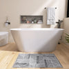 Sleek Oval Freestanding Soaking Tub - Modern Comfort with Chrome Drain