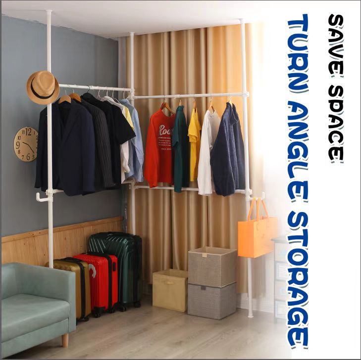 Versatile Double Clothes Rack - Adjustable & Sturdy Hanging Solution