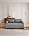 Versatile Velvet Sofa Bed with USB Charging & Adjustable Backrest