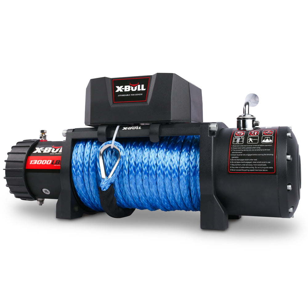 X-BULL Powerful Electric Winch with Synthetic Blue Rope